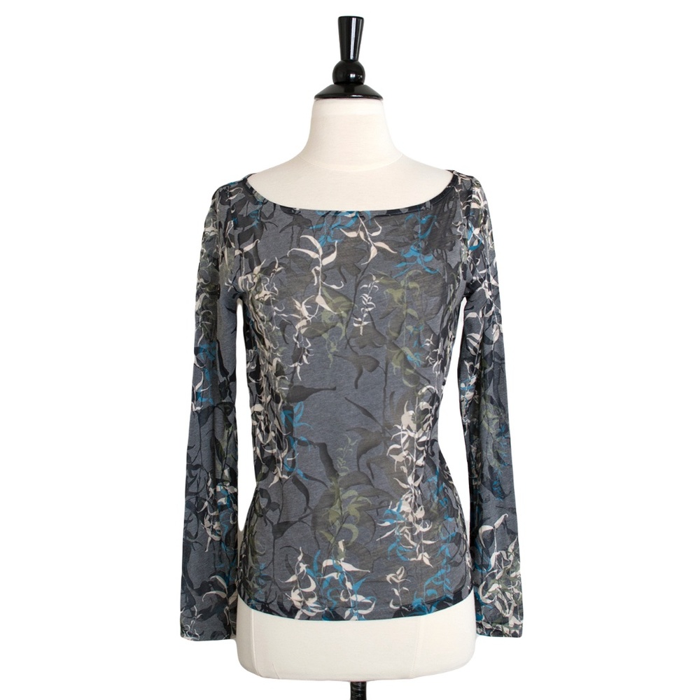 ▪️SKUNKFUNK | Burnout Print Long Sleeve Top